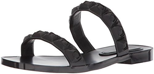 Stuart Weitzman Women's Rosita Slide Sandal, Black TPU, 4 M US