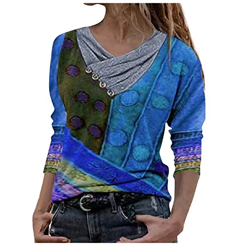 Sudadera para Mujer,Moda Manga Larga Casual Fuera del Hombro Sudaderas Cortos Cuello Redondo Jersey Mujer Otoño Primavera Blusa Tops Tumblr Suéter Mujer Abrigo Deportiva vpass