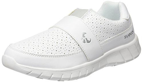 Suecos Edda, Zapatos de Trabajo Unisex Adulto, Blanco (White), 36 EU