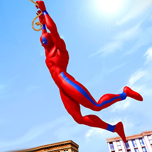 Super Flying Speed Rope Hero: Crime City Rescue Simulator