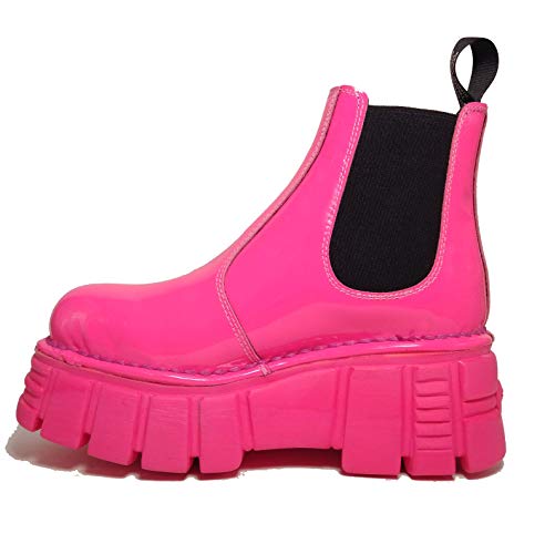 Super Oferta NEW ROCK - Botas de Piel New Rock Originales M.Newrock-Rosa (41 EU)