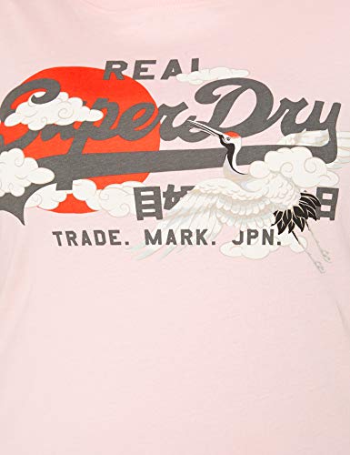 Superdry VL Rising Sun tee Camiseta, Ballet Pink, 16 para Mujer