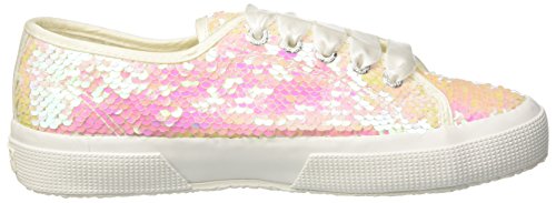 Superga 2750 PAIRIDESCENTW, Zapatillas Mujer, Blanco Blanco Iridiscente, 39 EU