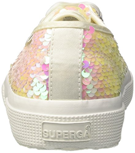 Superga 2750 PAIRIDESCENTW, Zapatillas Mujer, Blanco Blanco Iridiscente, 39 EU