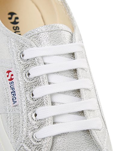 Superga Lamew, Zapatillas de Tela Mujer, Plateado (031), 40 EU