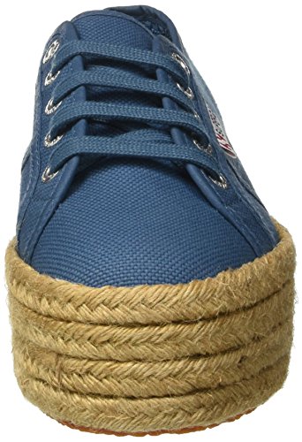 Superga S0099Z0, Alpargatas con Plataforma Unisex Adulto, Azul (Smoky Blue), 36 EU (talla del fabricante: 3.5 UK)