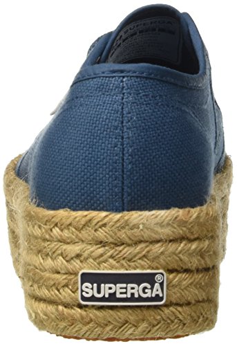 Superga S0099Z0, Alpargatas con Plataforma Unisex Adulto, Azul (Smoky Blue), 36 EU (talla del fabricante: 3.5 UK)