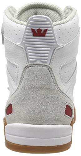 Supra Breaker, Zapatillas de Skateboard Unisex Adulto, Blanco (White/Rose-Gum-M 173), 40 EU