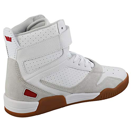 Supra Breaker, Zapatillas de Skateboard Unisex Adulto, Blanco (White/Rose-Gum-M 173), 46 EU