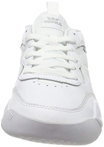 Supra Pecos, Zapatillas de Skateboard Unisex Adulto, Blanco (White-White-M 101), 44 EU