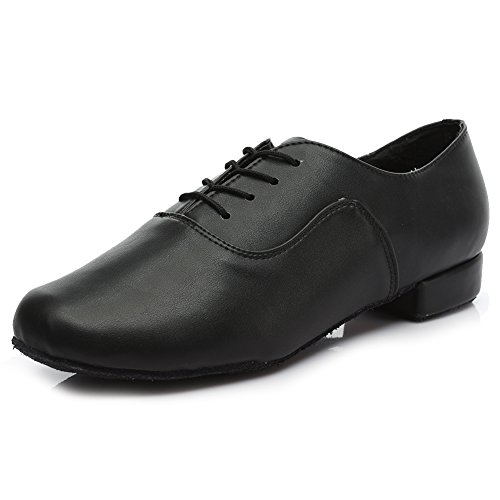 SWDZM Calzado de danza para hombre / estándar cuero latinos zapatos de baile modelo 704 42 EU