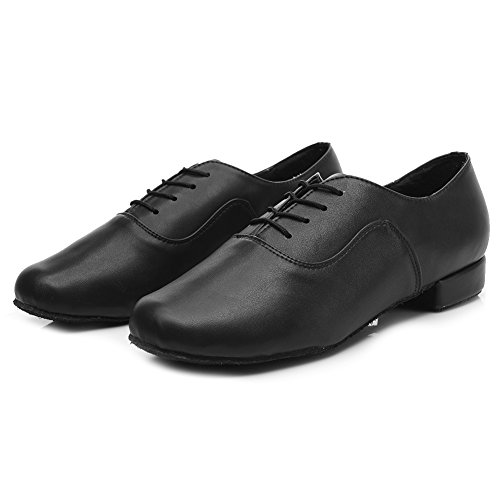 SWDZM Calzado de danza para hombre / estándar cuero latinos zapatos de baile modelo 704 44 EU