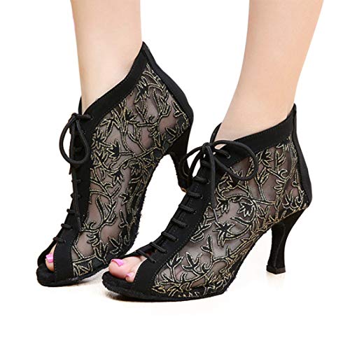 Syrads Zapatos de Baile Latino Mujer Salsa Bachata Kizomba Zapatos de Tango Samba Vals Baile de Salón