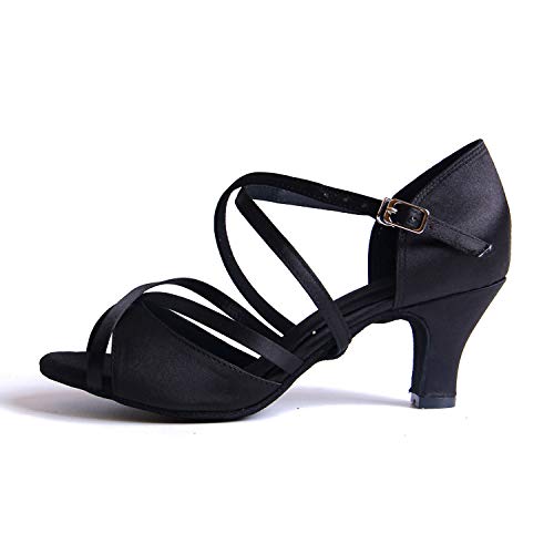 Syrads Zapatos de Baile Latino para Mujer Salsa Tango Bachata Vals Zapatos de Baile de Salón Suela Blanda 1010