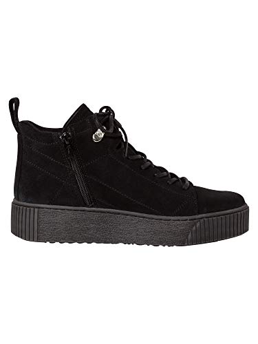 Tamaris Mujer Botas, señora Botas con Cordones, Zapatillas High Top,Calzado Deportivo,Cordones,Black,40 EU / 6.5 UK