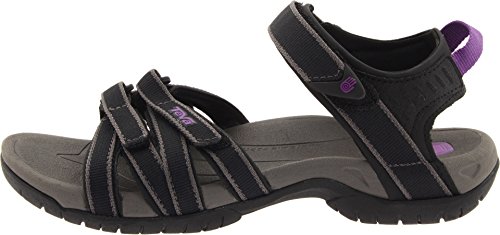 Teva Tirra W's, Sandalias de Punta Descubierta Mujer, Negro, 39