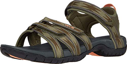 TEVA W Tirra, Sandalia Mujer, HALCON Burnt Olive, 40.5 EU