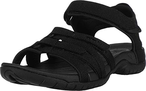 Teva W Tirra, Zapatos para Senderismo Mujer, Negro y Gris, 40 EU