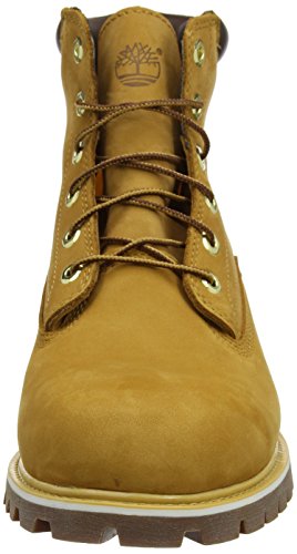 Timberland 6 Inch Basic Alburn Waterproof, Botas Chukka Hombre, Amarillo Wheat Nubuck, 44 EU