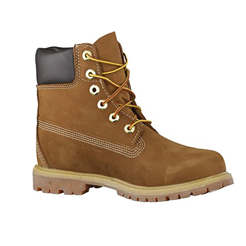 Timberland 6 Inch Premium Waterproof, Botas Chukka Mujer, Marrón Rust Nubuck, 36 EU