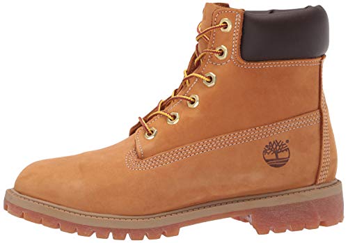 Timberland 6-inch Premium Wp Botas Clasicas Unisex Niños, Amarillo (Wheat Nubuck), 37.5 EU