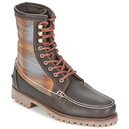 Timberland Authentics 8 In Rugged Handsewn F/l Boot Botines/Low Boots Hombres Marrón/Fieltro - 43 - Botas De Caña Baja Shoes