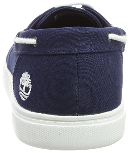 Timberland Bayham Canvas Mocasines, Mocasines Hombre, Azul (Black Iris Canvas 019), 41.5 EU