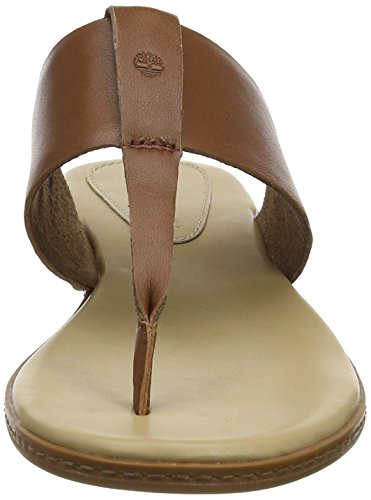 Timberland Cherrybrook Thong, Chanclas de Dedo Mujer, Marrón MD Brown Full Grain, 38.5 EU