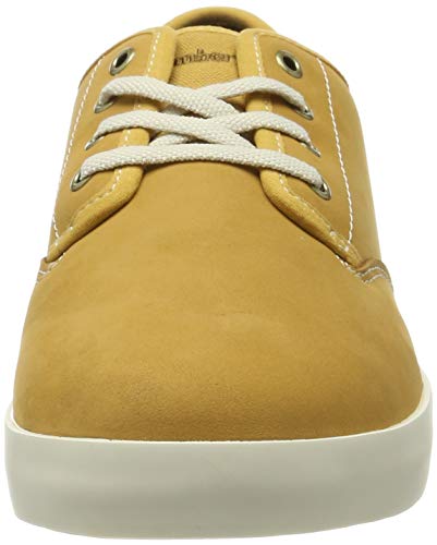 Timberland Dausette Leather Oxford, Zapatillas Bajas Mujer, Amarillo Wheat Nubuck, 41 EU