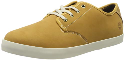 Timberland Dausette Leather Oxford, Zapatillas Bajas Mujer, Amarillo Wheat Nubuck, 41 EU