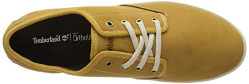 Timberland Dausette Leather Oxford, Zapatillas Bajas Mujer, Amarillo Wheat Nubuck, 41 EU