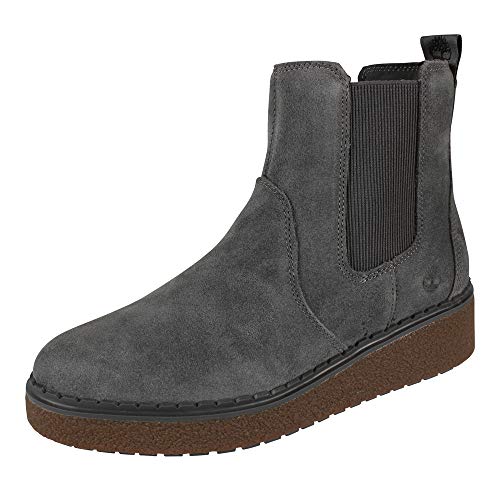 Timberland Mujer Botas Bluebell Lane Chelsea Boots Dark Grey Suede, Schuhe Damen:42