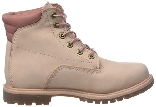 Timberland Waterville 6-Inch Basic Waterproof, Botas Chukka Mujer, Rosa Light Pink Nubuck, 37 EU