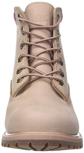 Timberland Waterville 6-Inch Basic Waterproof, Botas Chukka Mujer, Rosa Light Pink Nubuck, 37 EU