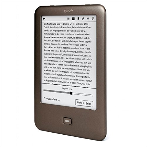 Tolino Shine - E-Reader (15.24 cm (6"), E Ink, 1024 x 758 Pixeles, ePub, PDF, TXT, 4 GB, MicroSD (TransFlash))