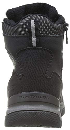 Tom Tailor 9081405, Botas para Nieve Hombre, Negro De Carbón, 42 EU