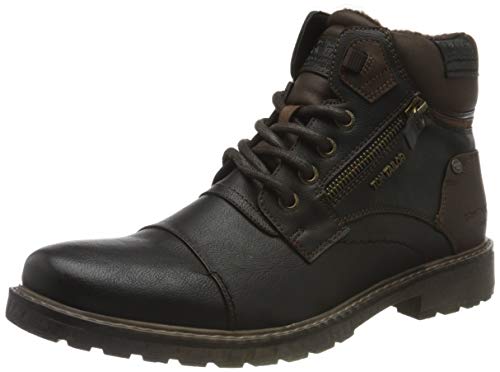 Tom Tailor 9082302, Bota a la Altura de la Pantorrilla Hombre, Negro, 42 EU