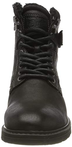 Tom Tailor 9085607, Bota a la Altura de la Pantorrilla Hombre, Negro, 42 EU