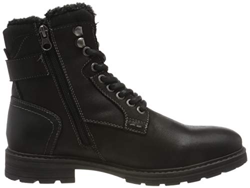 Tom Tailor 9085607, Bota a la Altura de la Pantorrilla Hombre, Negro, 42 EU