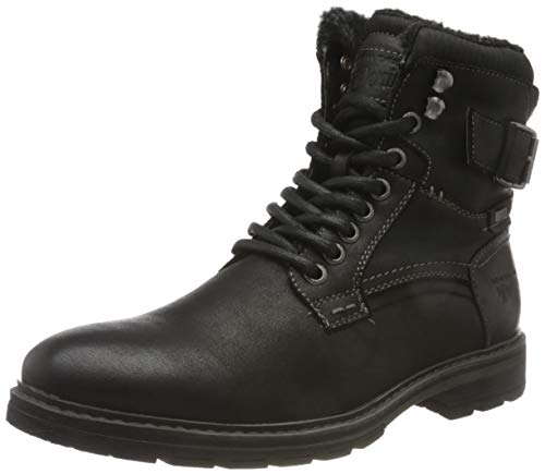 Tom Tailor 9085607, Bota a la Altura de la Pantorrilla Hombre, Negro, 42 EU