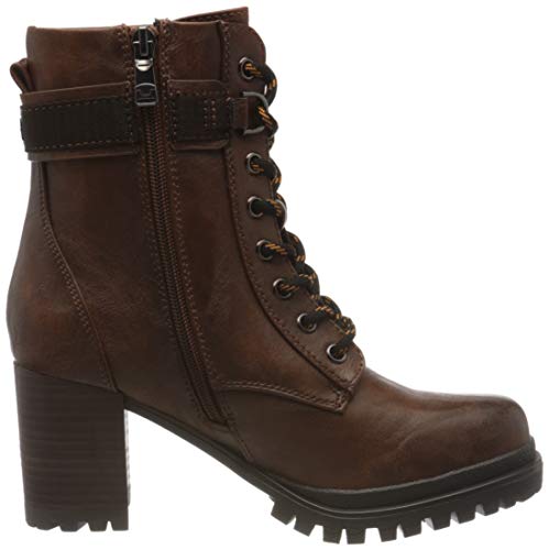 Tom Tailor 9091804, Botas Cortas al Tobillo Mujer, coñac, 38 EU