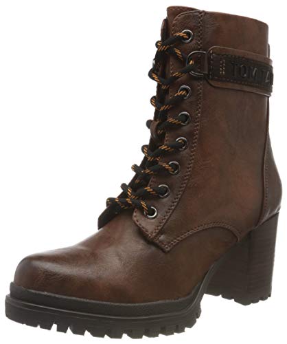 Tom Tailor 9091804, Botas Cortas al Tobillo Mujer, coñac, 38 EU