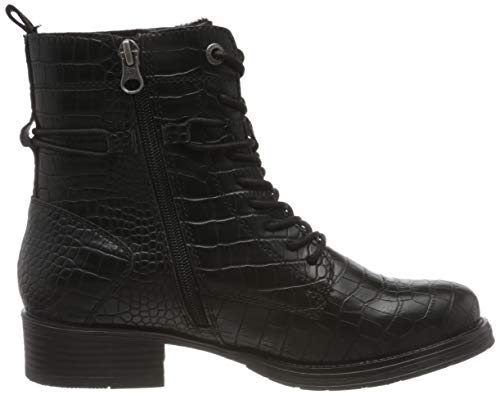 Tom Tailor 9095701, Botas Cortas al Tobillo Mujer, Negro, 38 EU