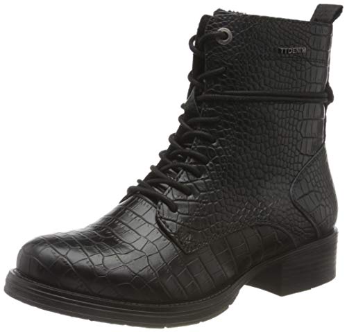 Tom Tailor 9095701, Botas Cortas al Tobillo Mujer, Negro, 38 EU