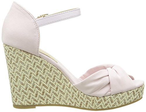 Tommy Hilfiger E1285LENA 3D, Sandalias con cua Tipo Alpargatas Mujer, Rosa Pale Lilac 768, 36 EU