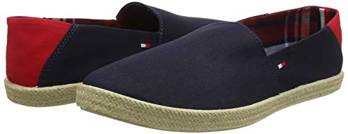 Tommy Hilfiger Easy Summer Slip on, Alpargatas Hombre, Azul (Midnight 403), 42 EU