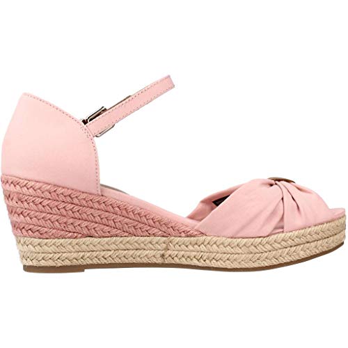 Tommy Hilfiger Elba 66D, Sandalias con cuña Tipo Alpargatas Mujer, Rosa Relajante, 38 EU