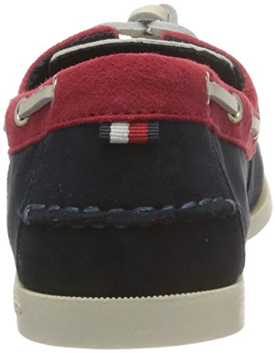 Tommy Hilfiger Essential Boat Shoe, Zapato de Barco Esencial de Tommy Mujer, RWB, 36.5 EU