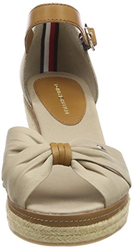 Tommy Hilfiger Iconic Elba Sandal, Alpargatas Mujer, Beige (Cobblestone 068), 39 EU