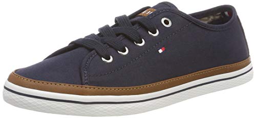 Tommy Hilfiger K1285esha 6d, Zapatillas, Azul (Midnight 403), 35 EU